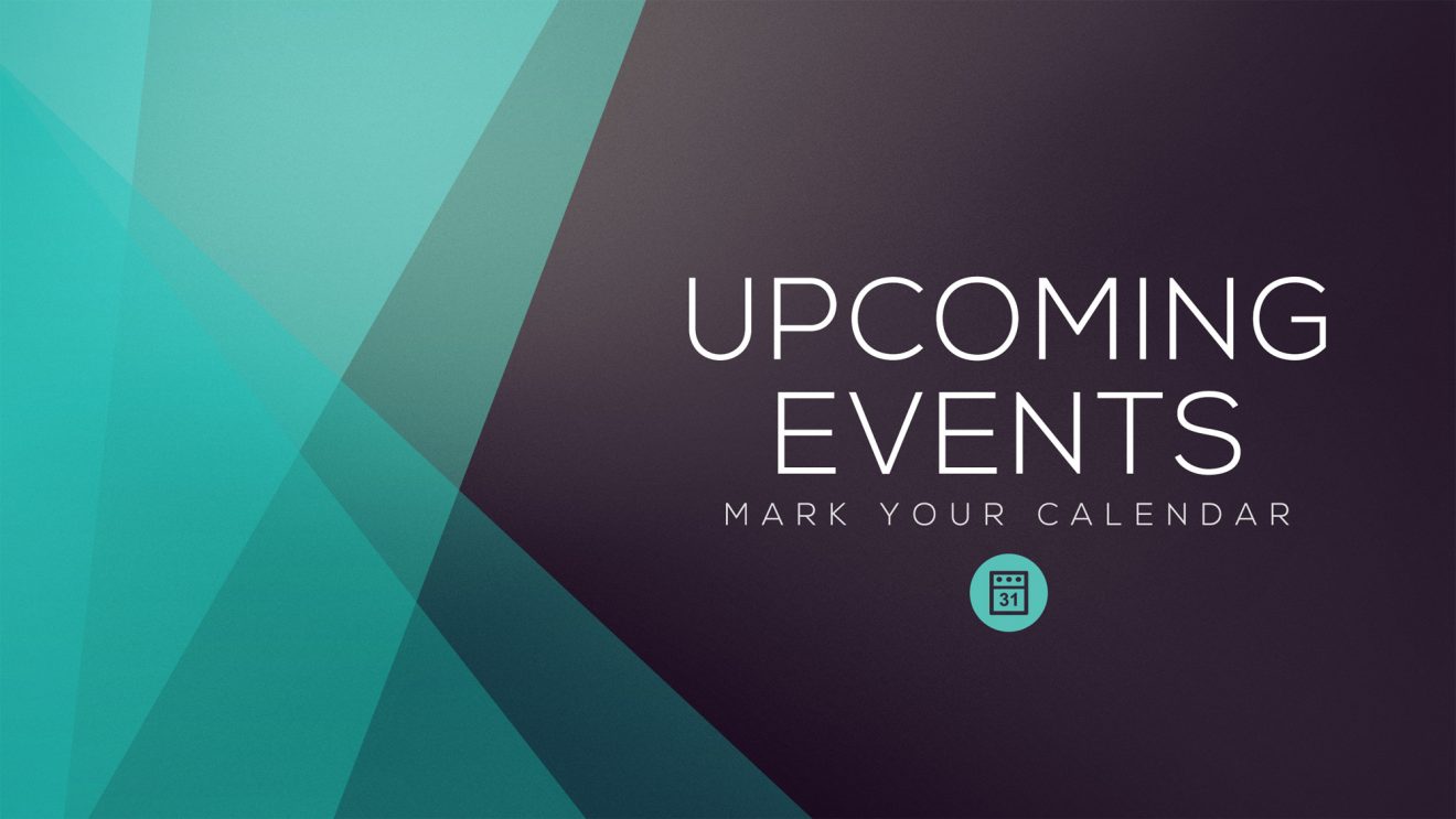 Events planned for 2017